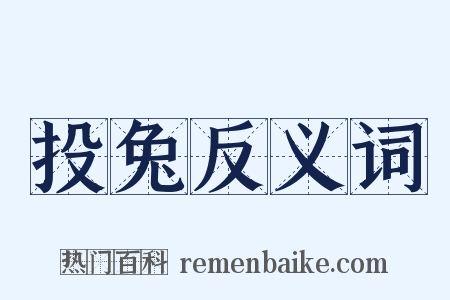 投兔反义词是什么意思的图片
